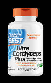 Ultra Cordyceps plus mit Ginkgo Biloba & Artischockenextrakten 60 Kapseln DOCTOR'S BEST